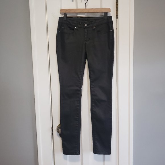 Eileen Fisher Witchy Goth Coated Skinny Jeans - Picture 2 of 7